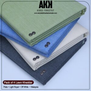 PACK OF 4 SUIT (Pist+Ligth Royal+Off White+Malaysia)