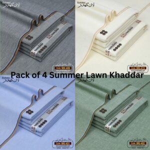 PACK OF 4 (Light Malaysia+Off White+Ligth Sky +Ligth Green)